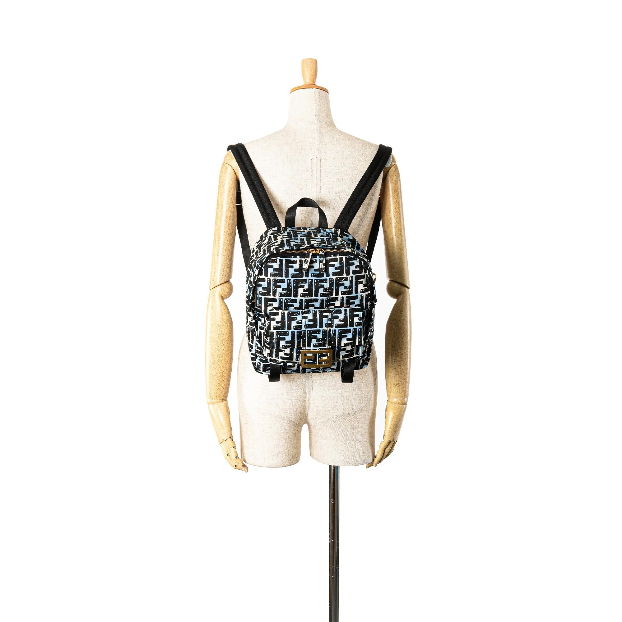 Fendi Joshua Vides Small Nylon Baguette Backpack