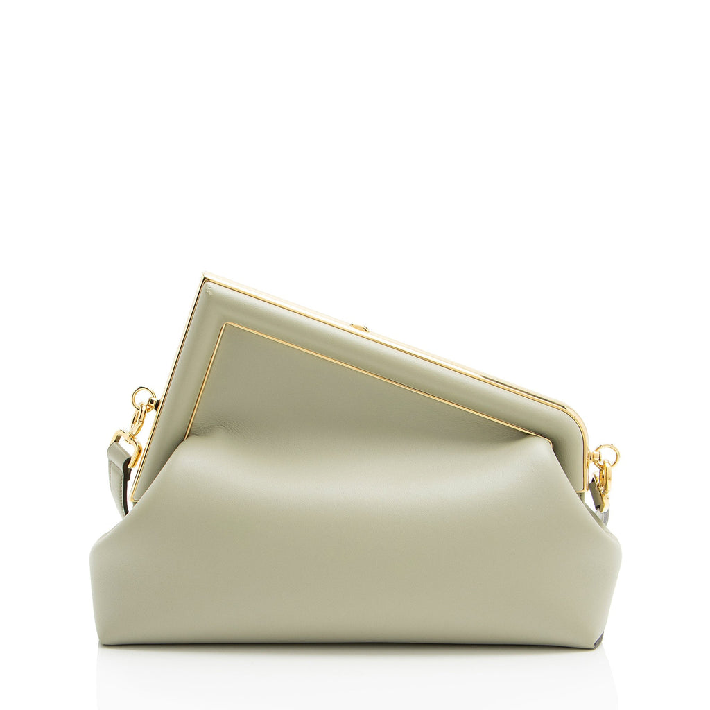 Fendi Lambskin Fendi First Medium Shoulder Bag