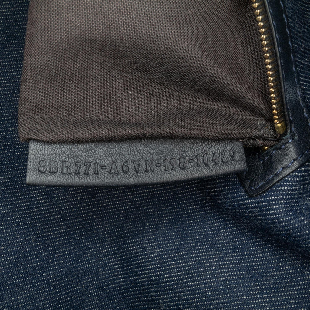 Fendi Large Denim Baguette Satchel (SHG-Fm5Rer)