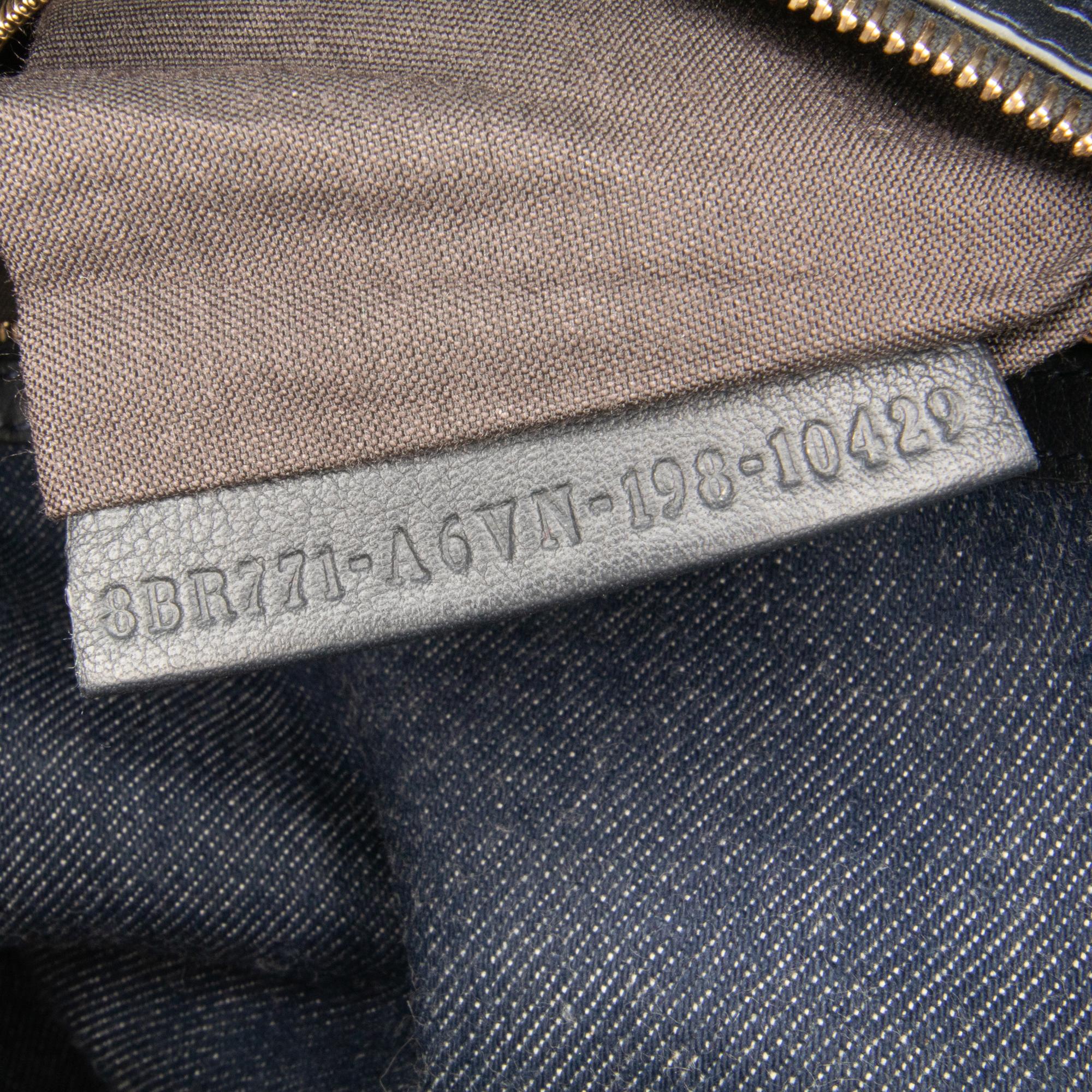 Fendi Large Denim Baguette Satchel (SHG-KcMfCV)