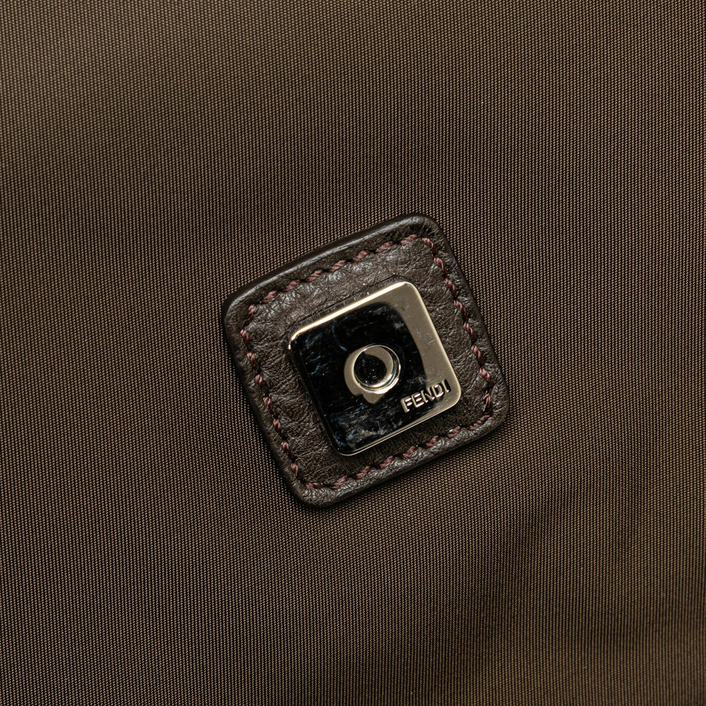 Fendi Large Econyl Nylon Baguette Satchel