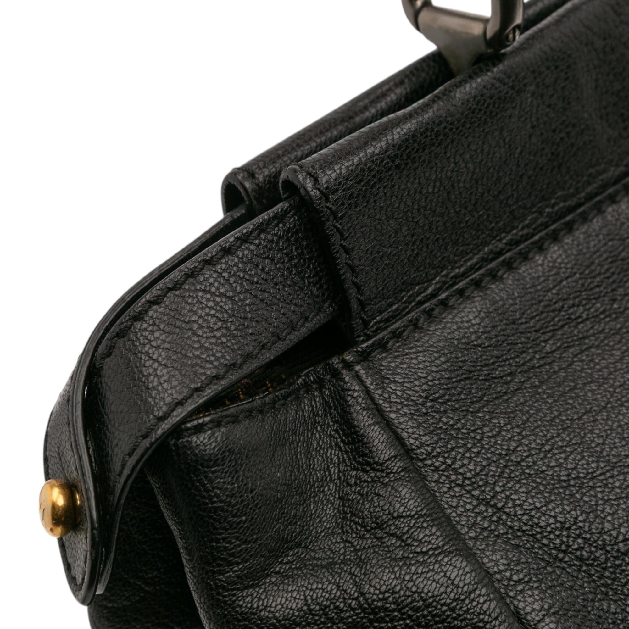 Fendi Large Goatskin Peekaboo Iconic Satchel