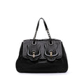 Fendi Large Leather B Bis Top Handle Bag