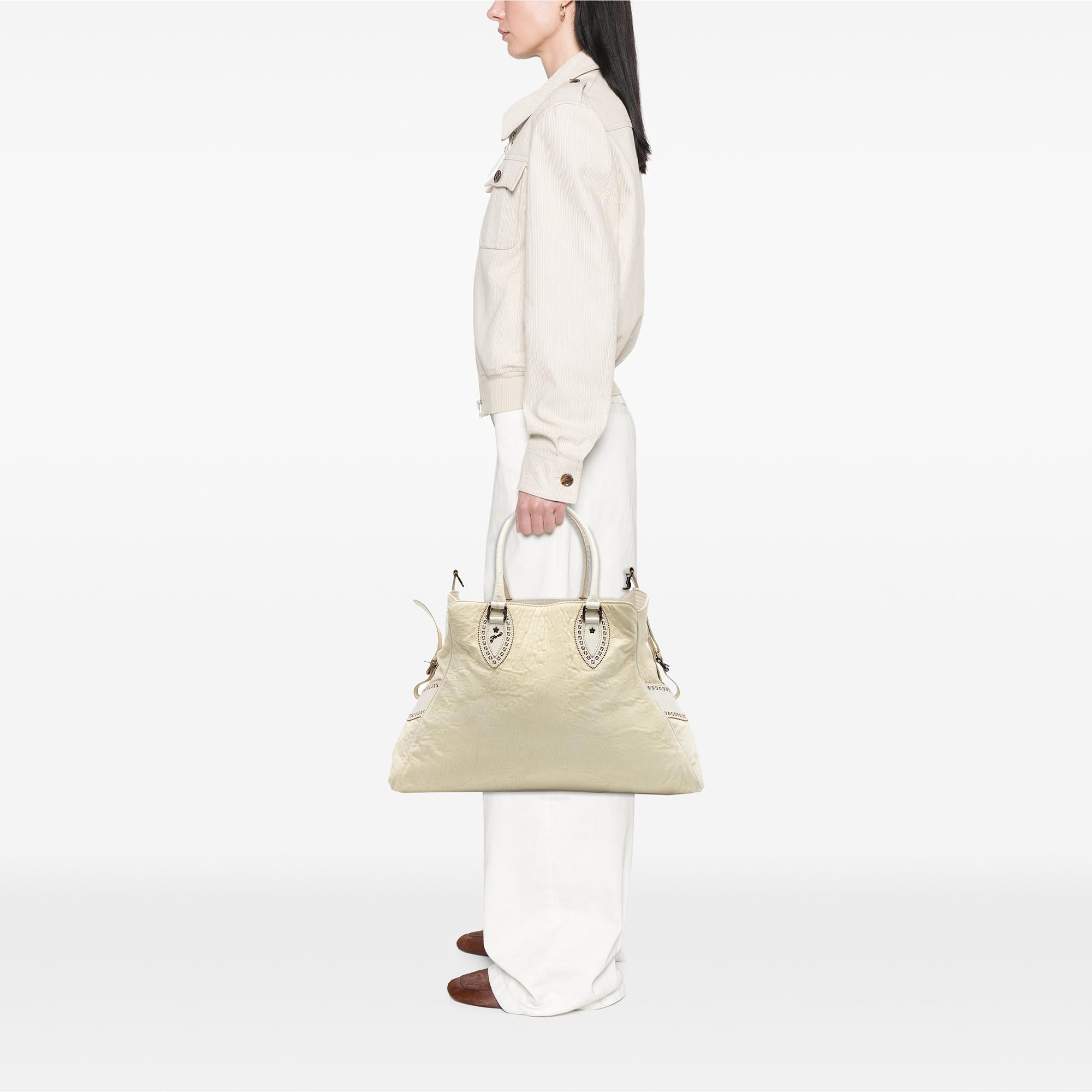 Fendi Large Leather Etniko Du Jour Handbag