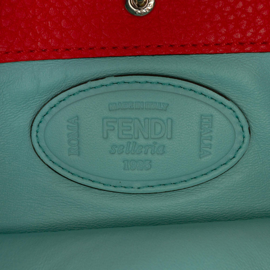 Fendi Large Leather Selleria Baguette Satchel