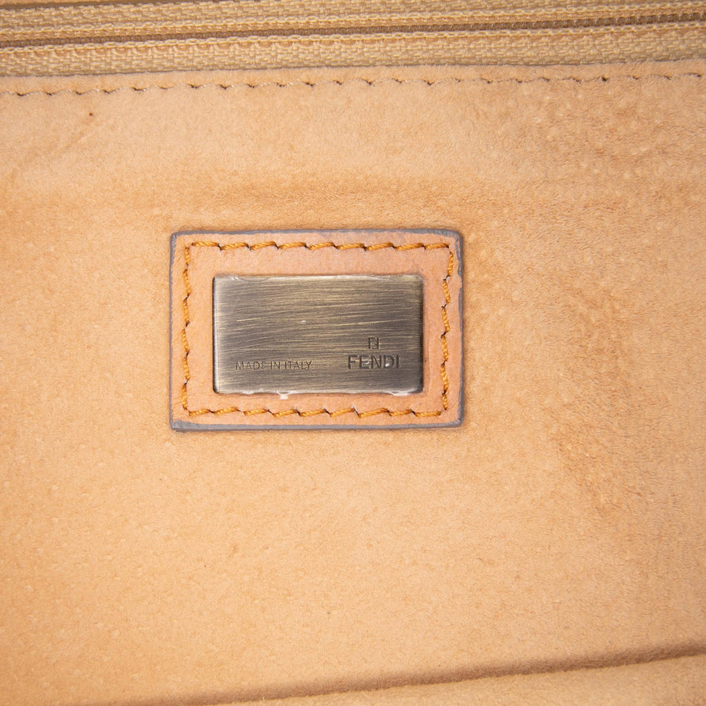 Fendi Large Multicolor Leather Whipstitch Baguette Crossbody