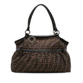 Fendi Large Zucca Canvas Chef Shoulder Bag