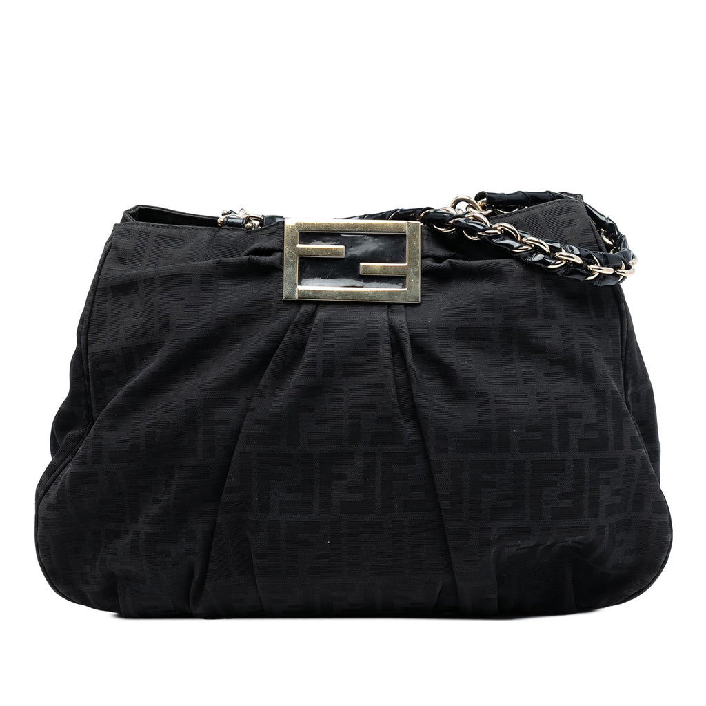 Fendi Large Zucca Canvas Mia Tote