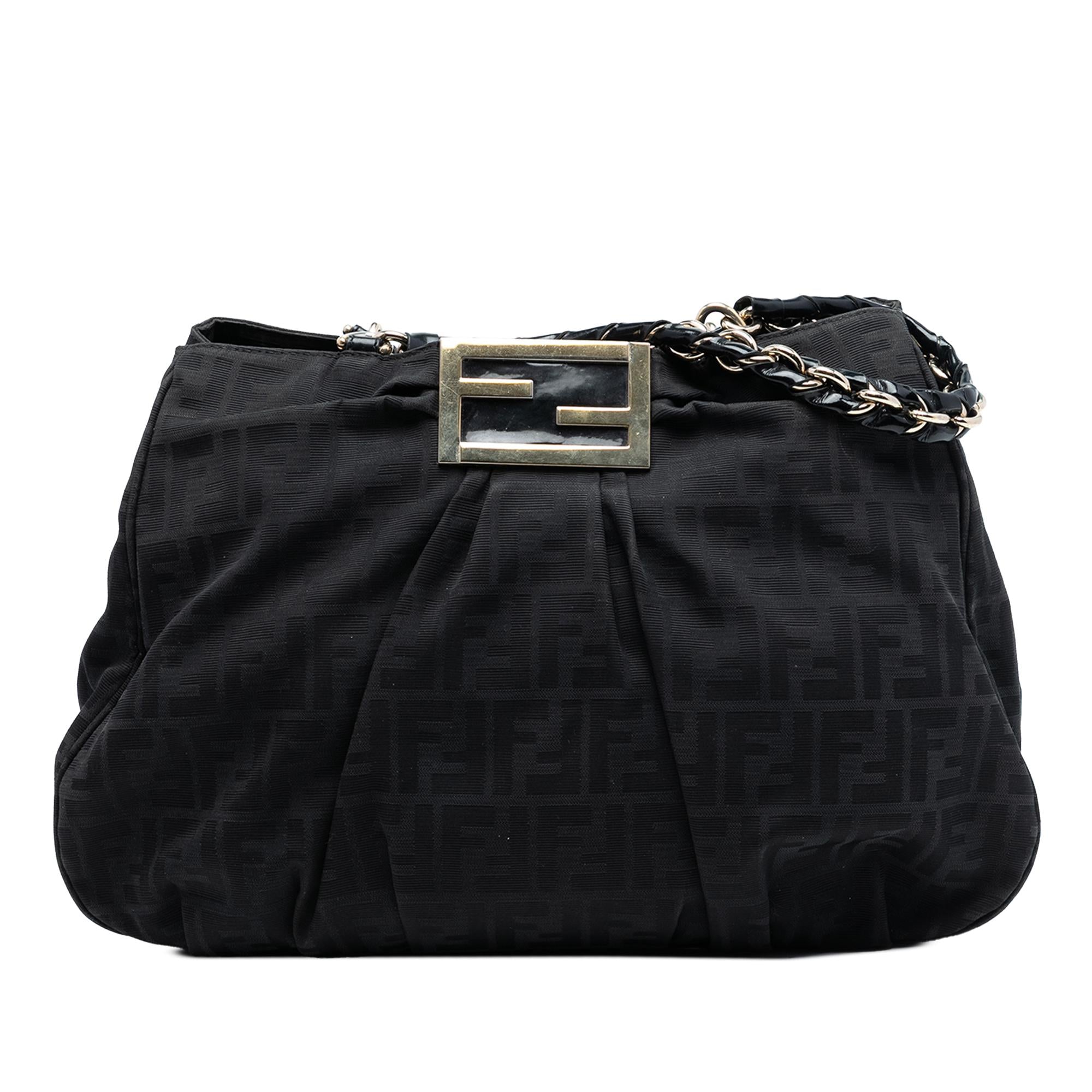 Fendi Large Zucca Canvas Mia Tote