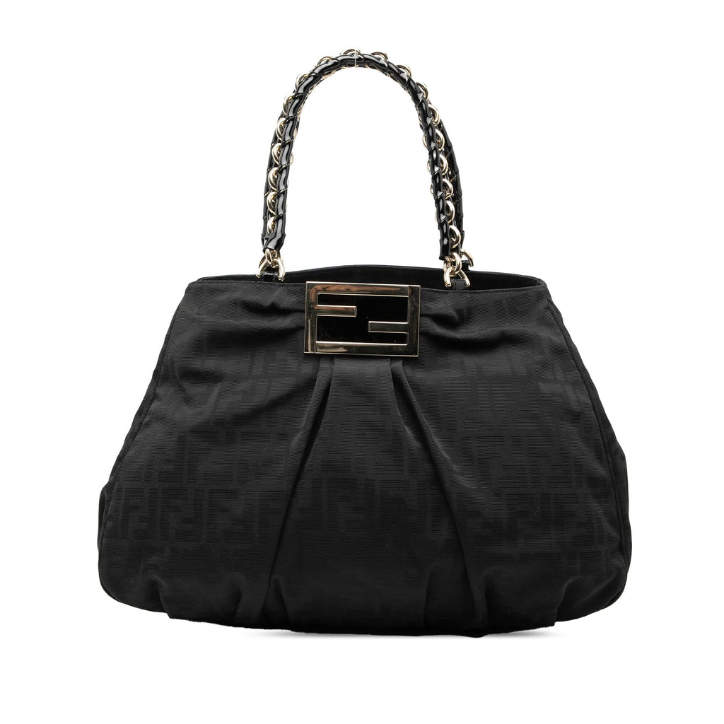 Fendi Large Zucca Canvas Mia Tote