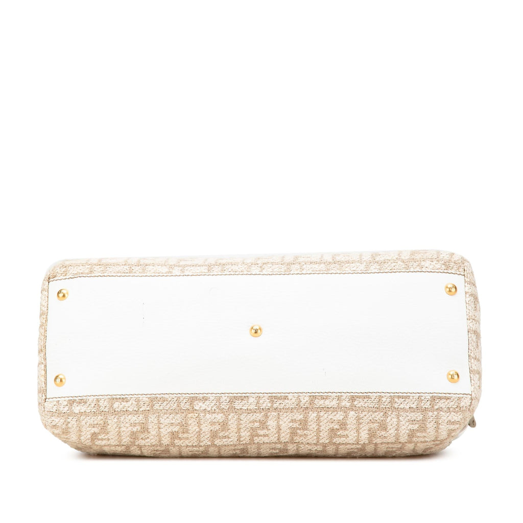 Fendi Large Zucca Corda Iconic Peekaboo Satchel