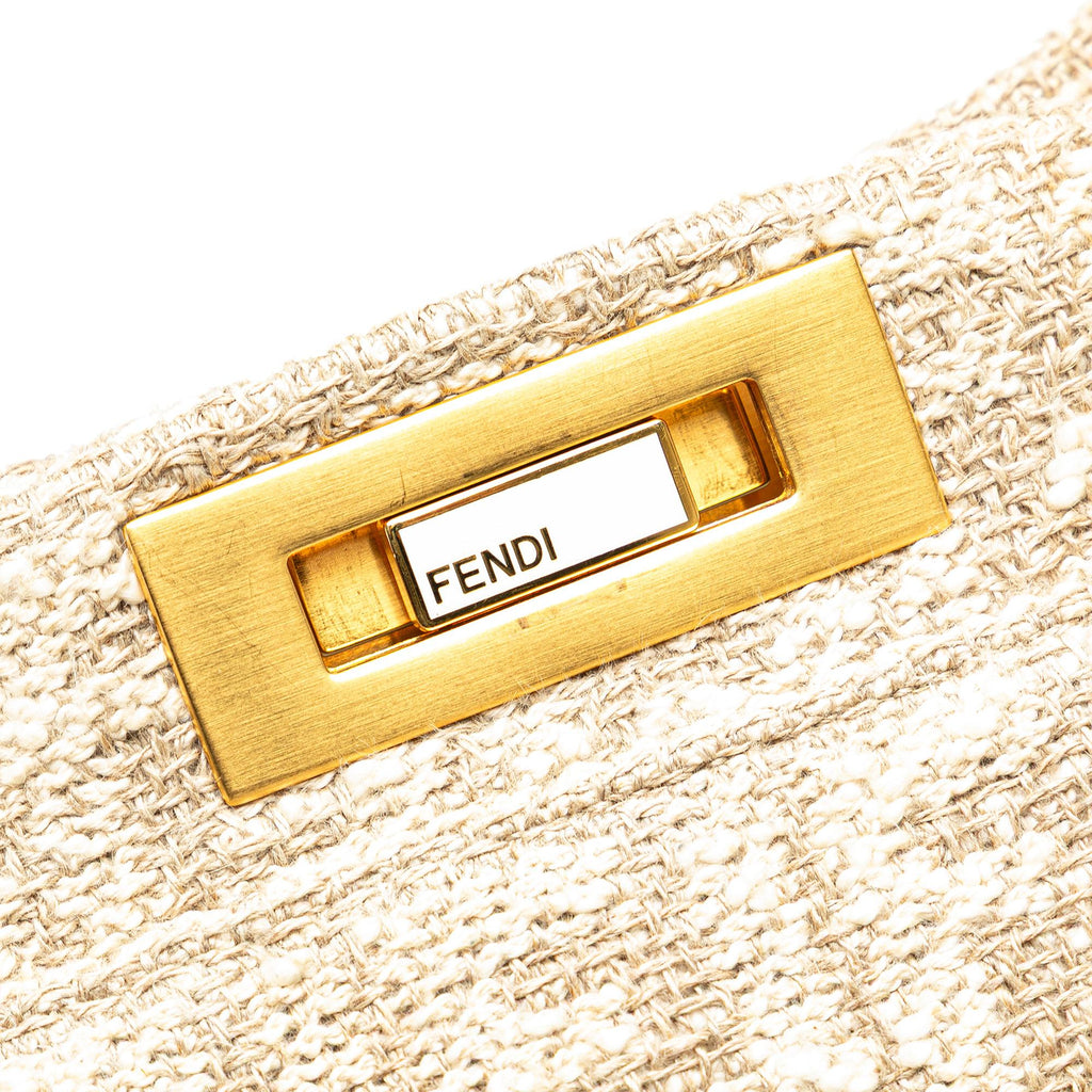 Fendi Large Zucca Corda Iconic Peekaboo Satchel