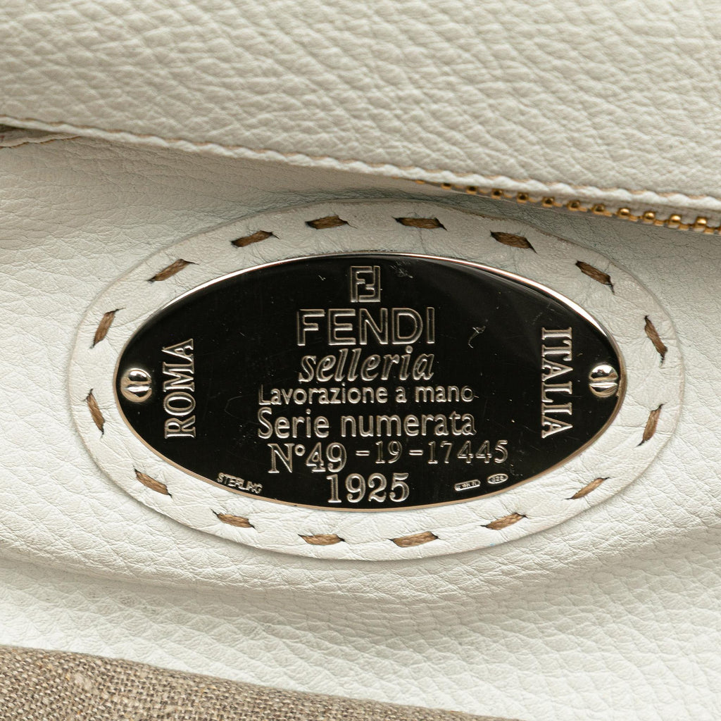 Fendi Large Zucca Corda Iconic Peekaboo Satchel