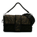 Fendi Large Zucca Vertigo Mesh Baguette Satchel