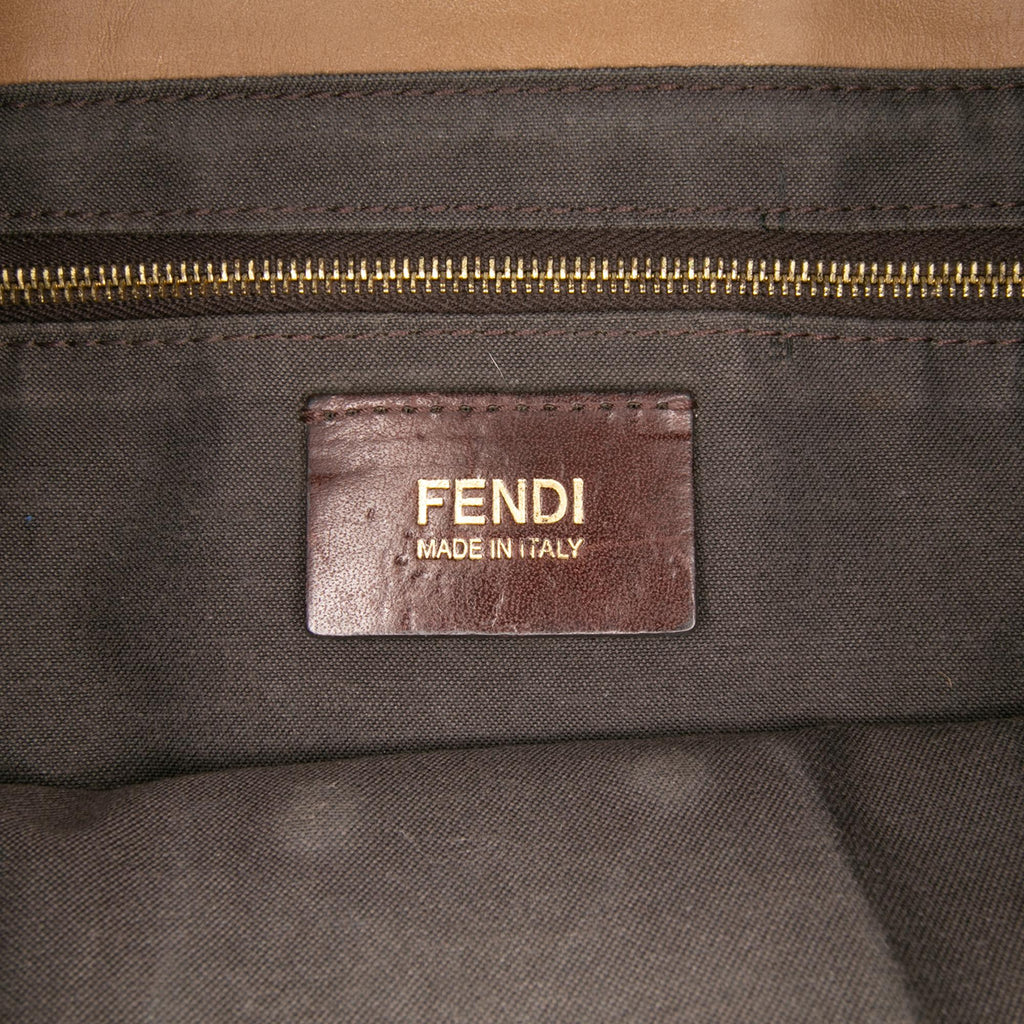 Fendi Leather Baguette Chain Flap