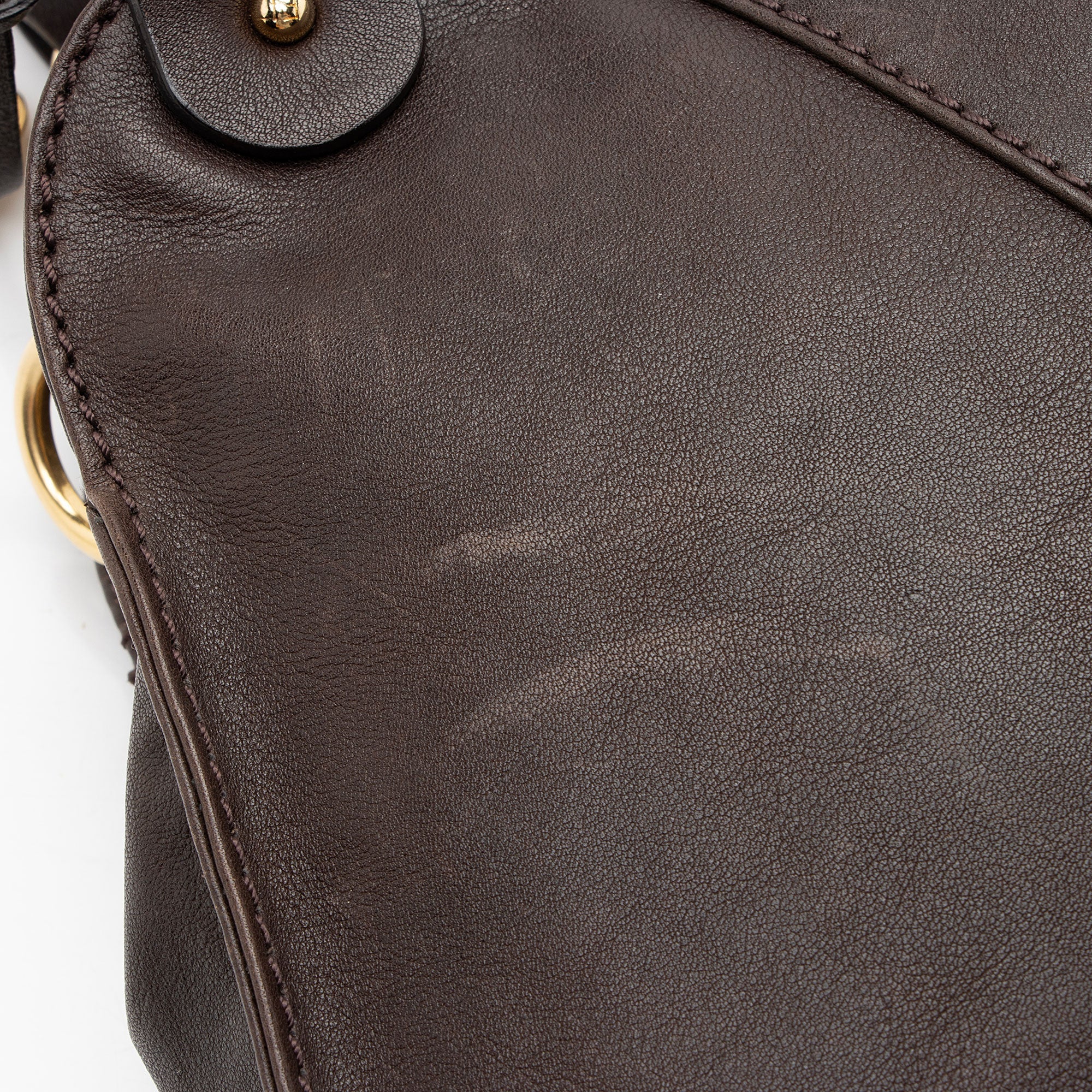 Fendi Leather Devil Trapezio Small Satchel