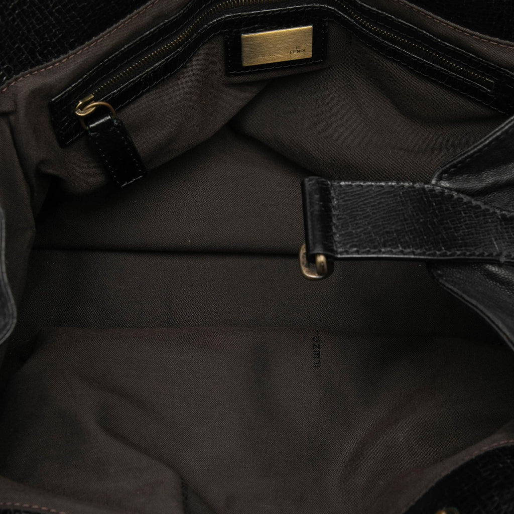 Fendi Leather Etniko Du Jour Handbag