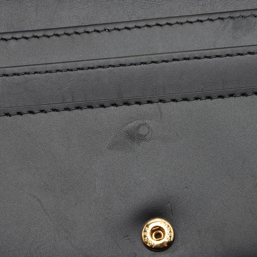 Fendi Leather FF Diamonds Continental Wallet on Chain