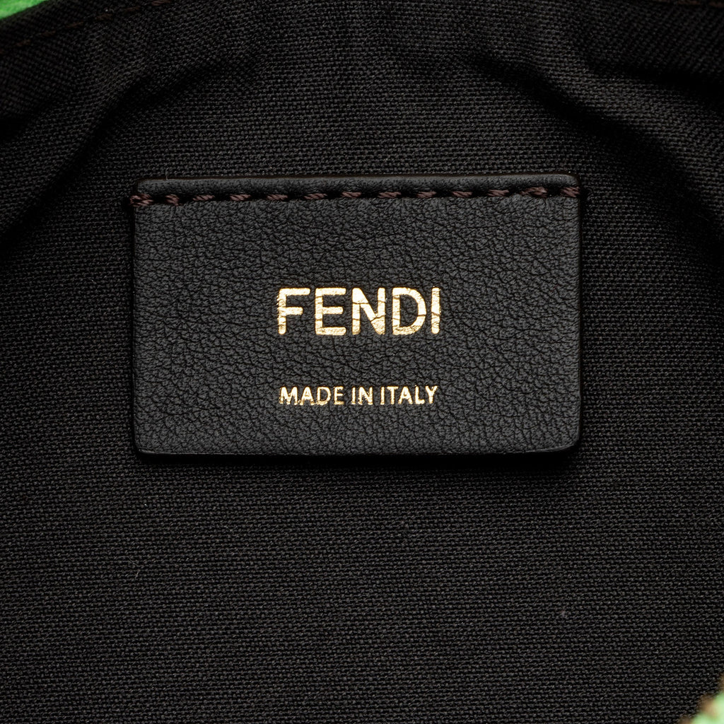 Fendi Leather Fendigraphy Small Hobo