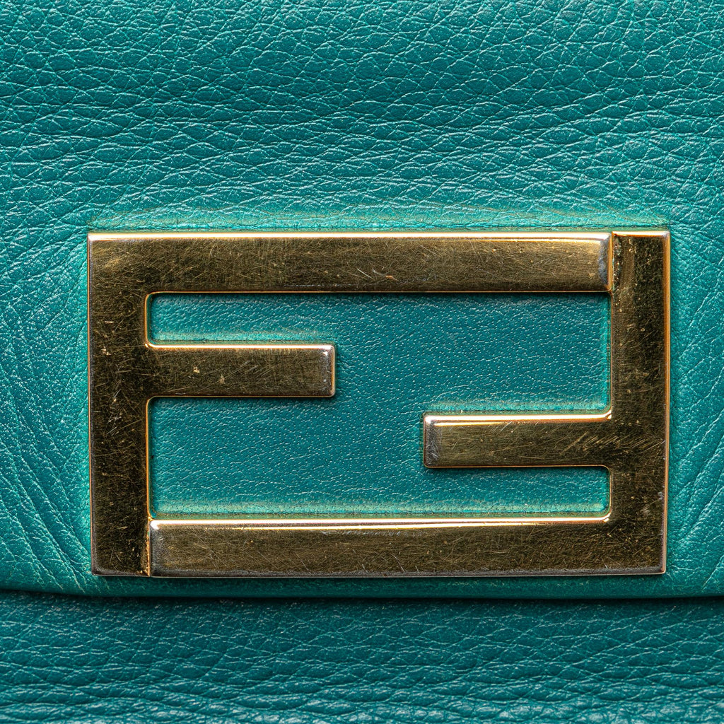 Fendi Leather Fendista Pochette Crossbody