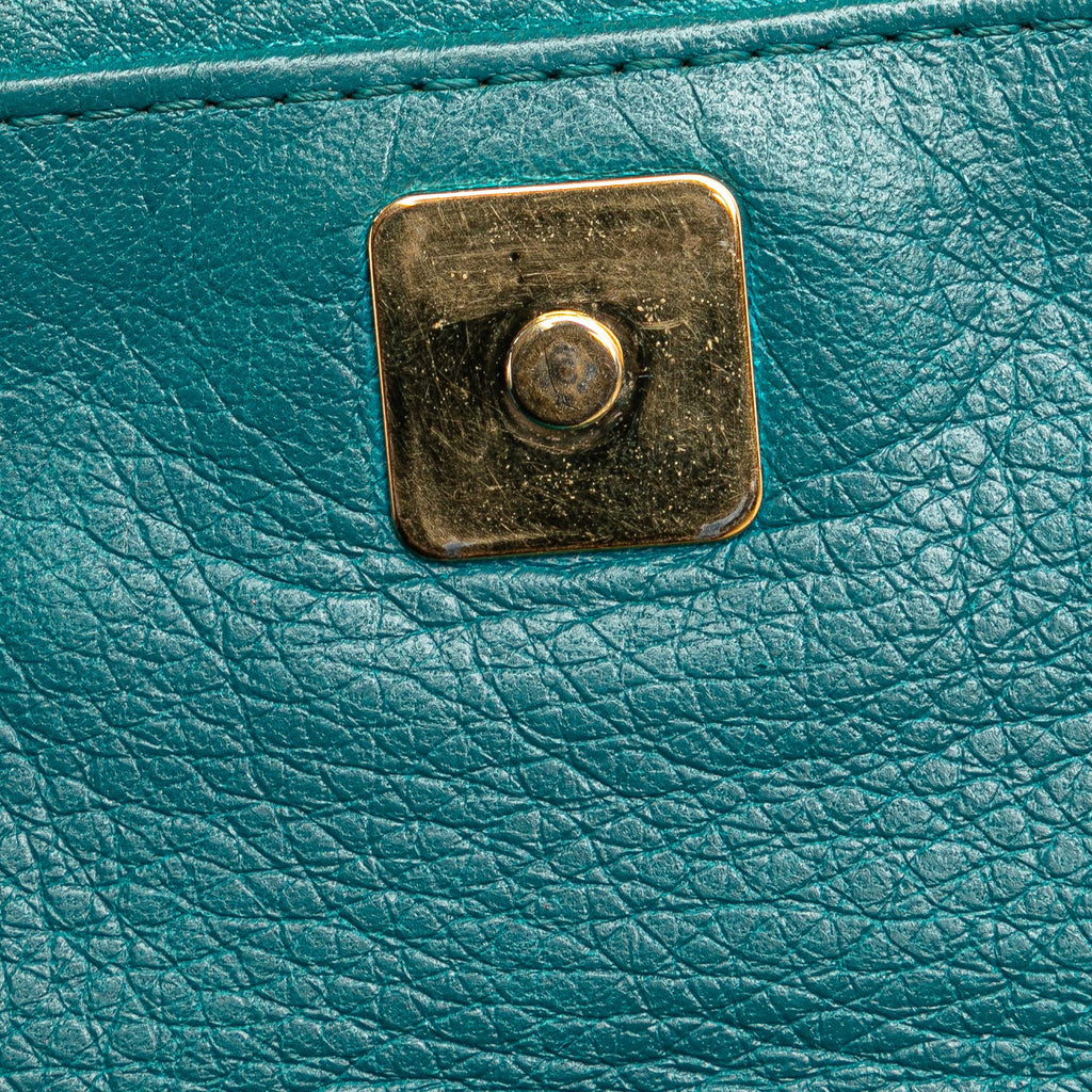 Fendi Leather Fendista Pochette Crossbody