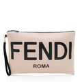 Fendi Leather Logo Pouch
