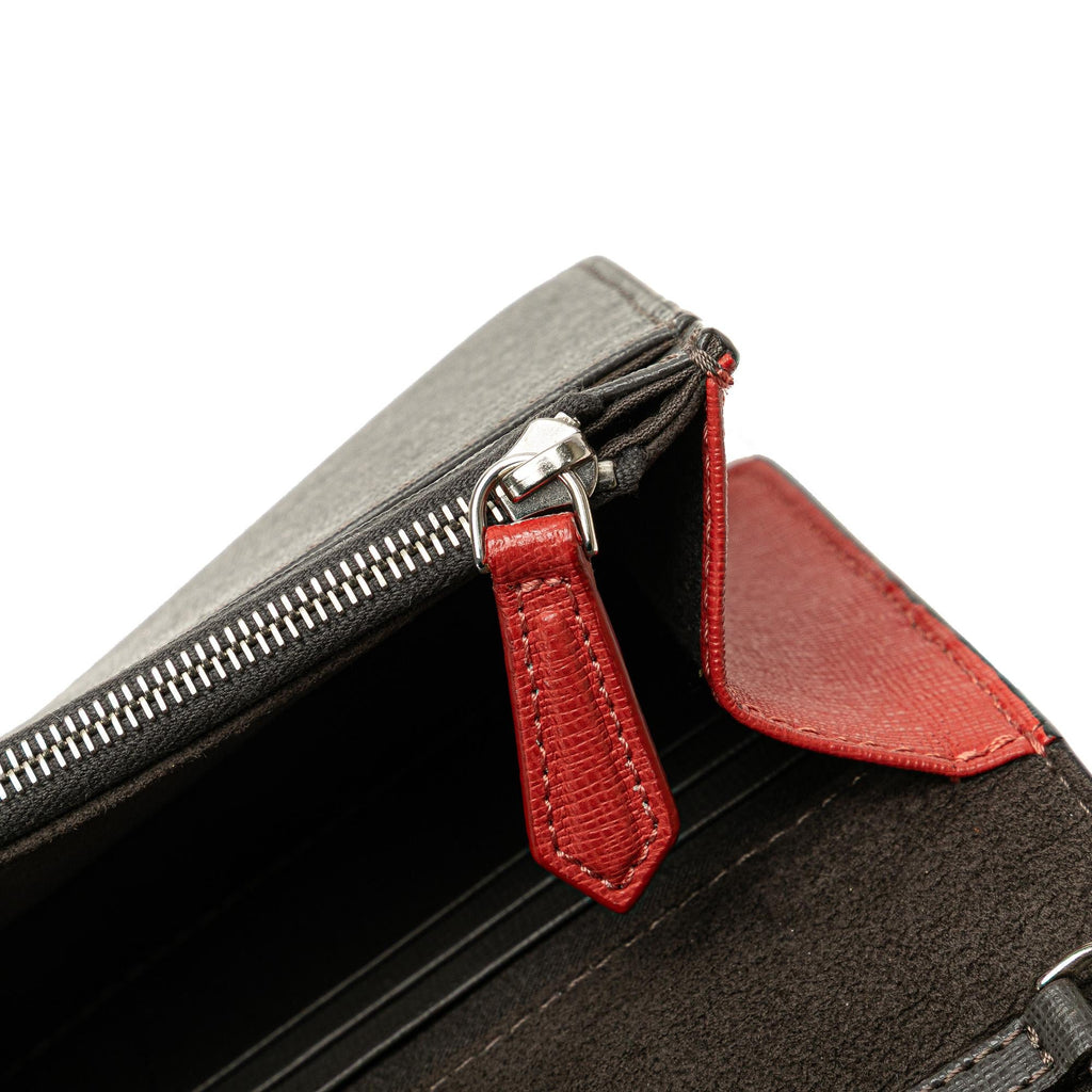 Fendi Leather Monster Eyes Wallet On Chain