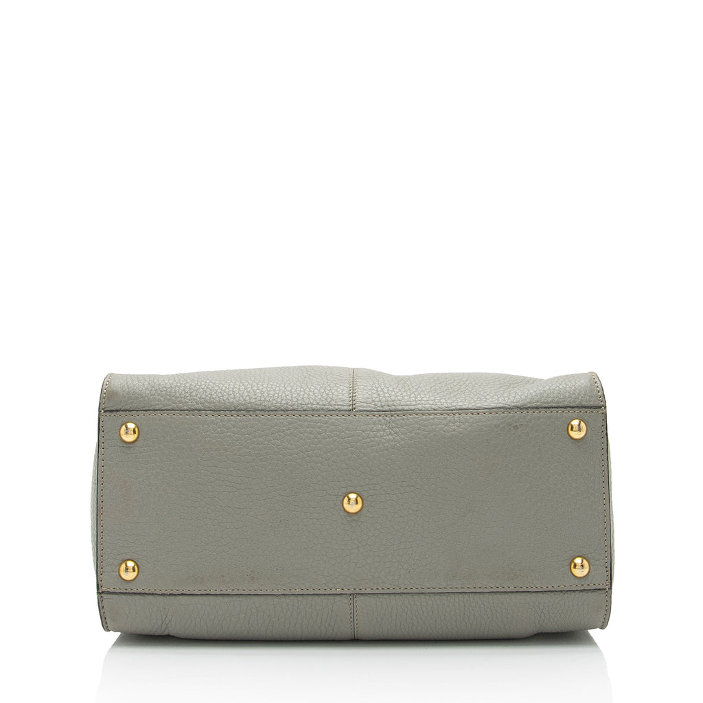 Fendi Leather Peekaboo X Lite Medium Satchel