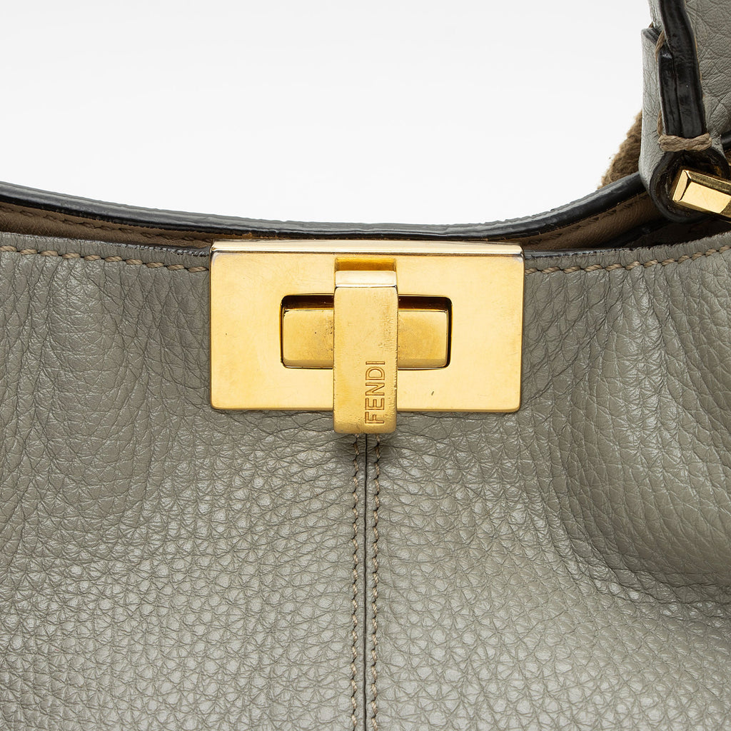 Fendi Leather Peekaboo X Lite Medium Satchel