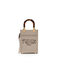 Fendi Leather Python Sunshine Mini Shopper Tote