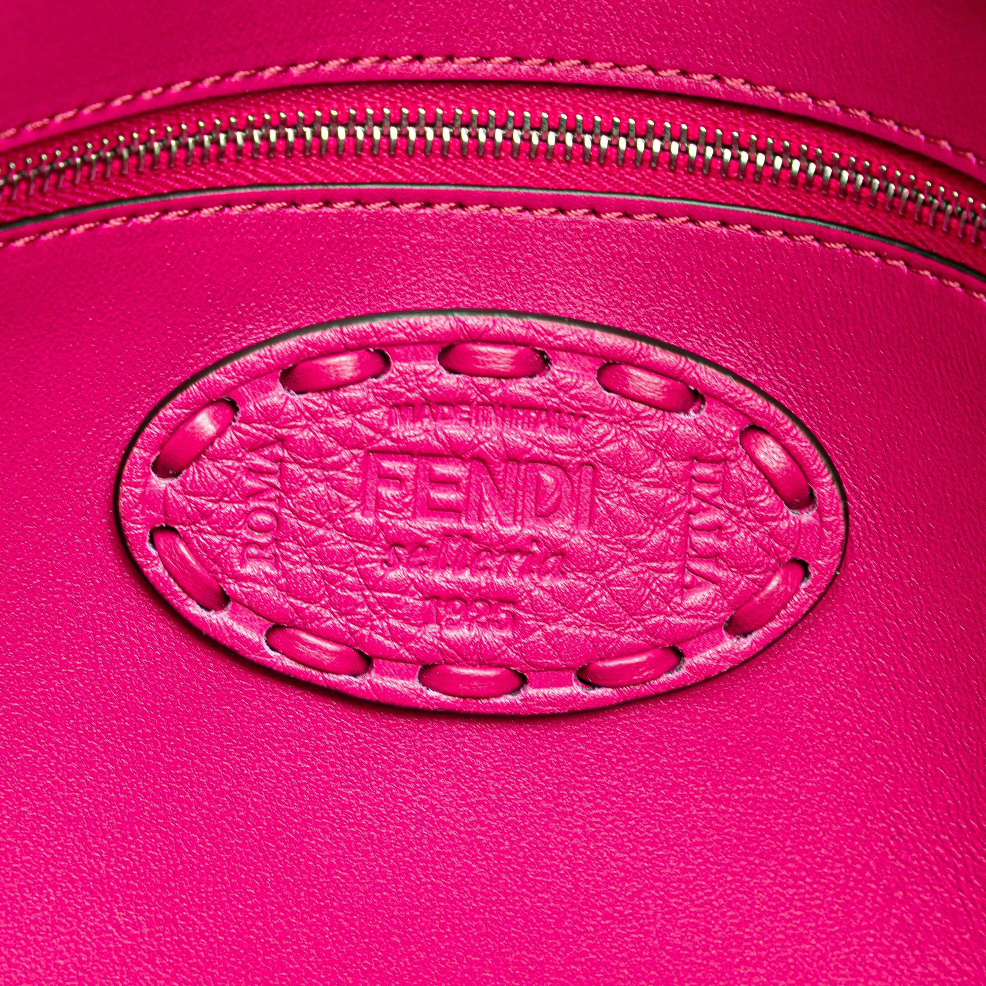 Fendi Leather Selleria Baguette Satchel