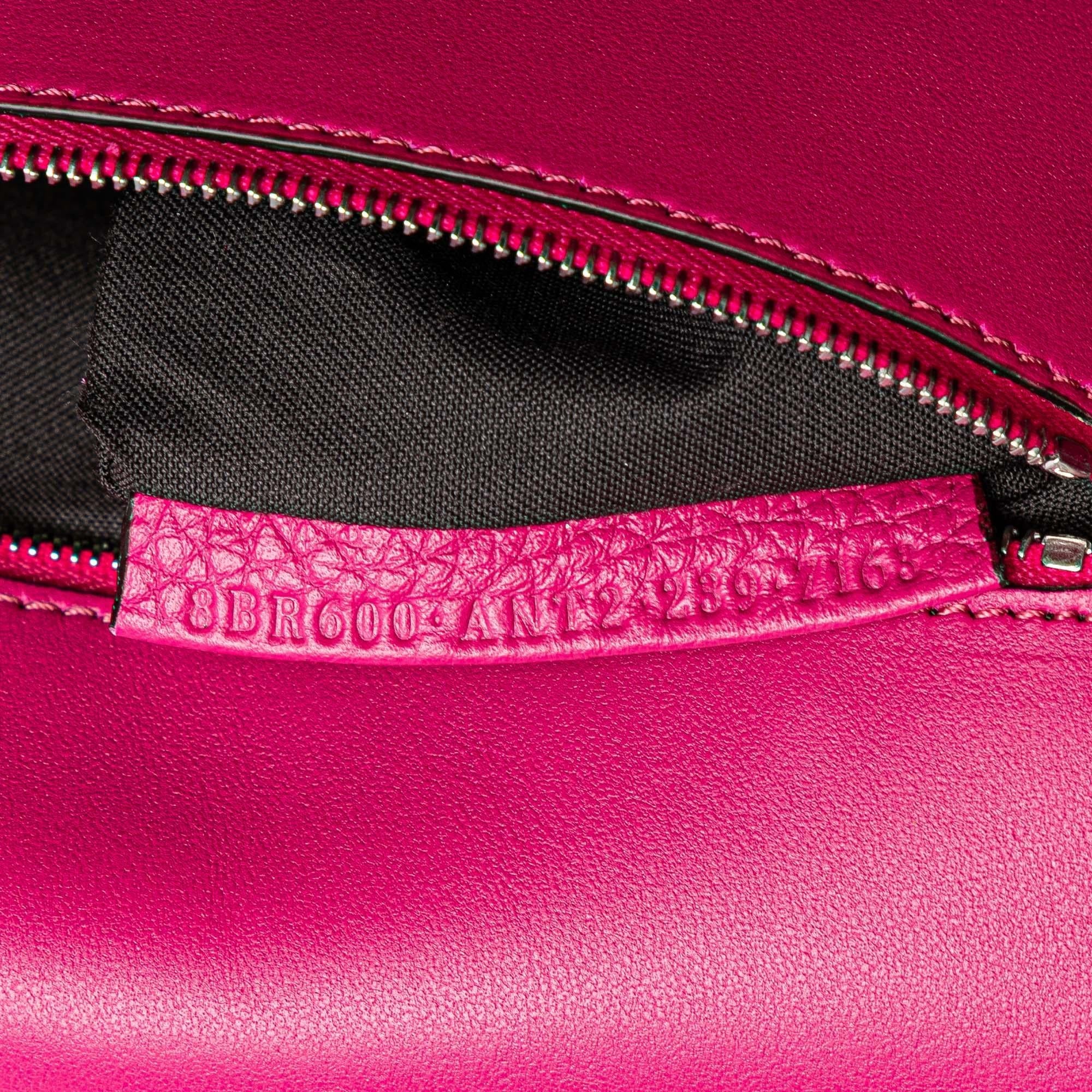 Fendi Leather Selleria Baguette Satchel