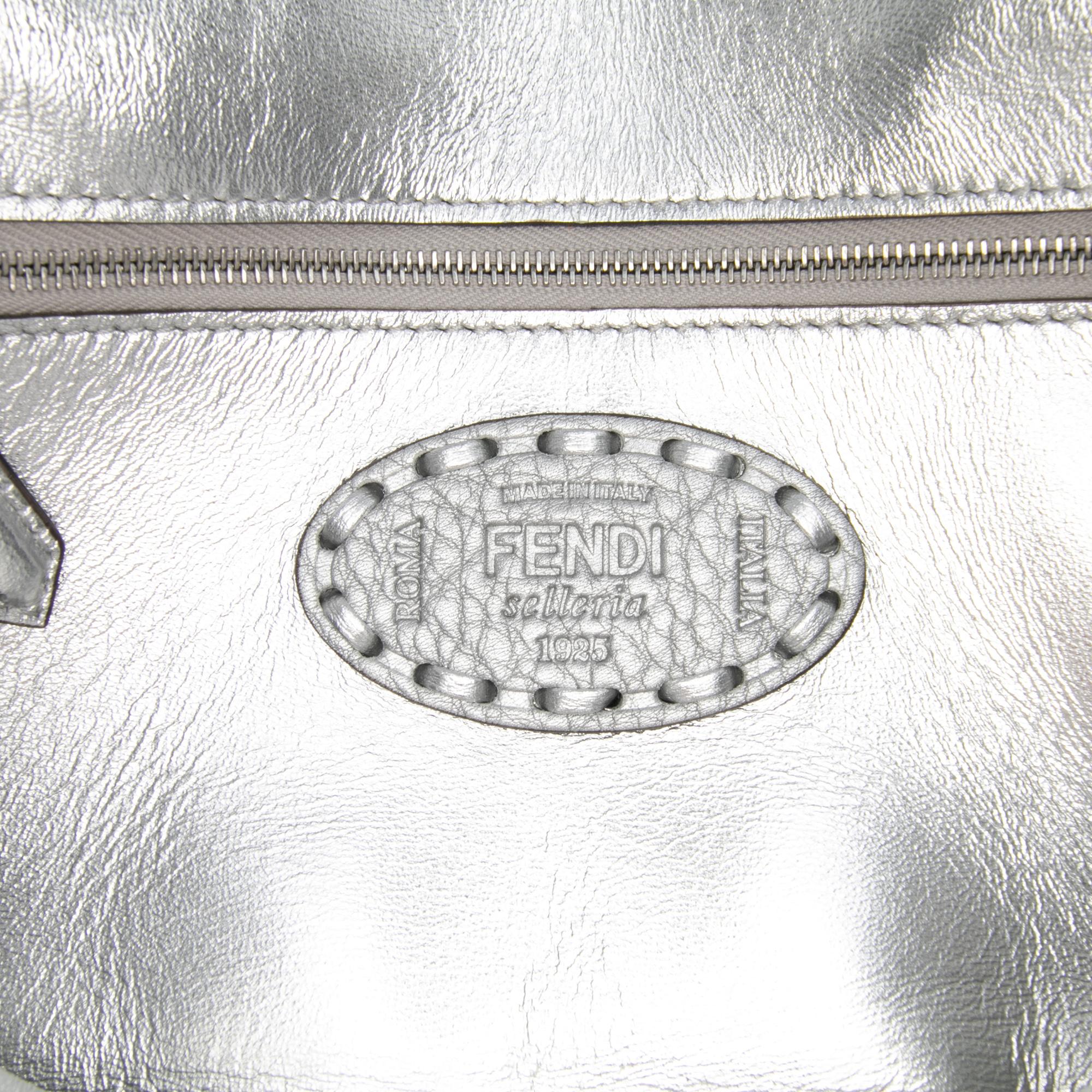 Fendi Leather Selleria Baguette Satchel