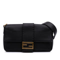 Fendi Leather Selleria Convertible Baguette Satchel