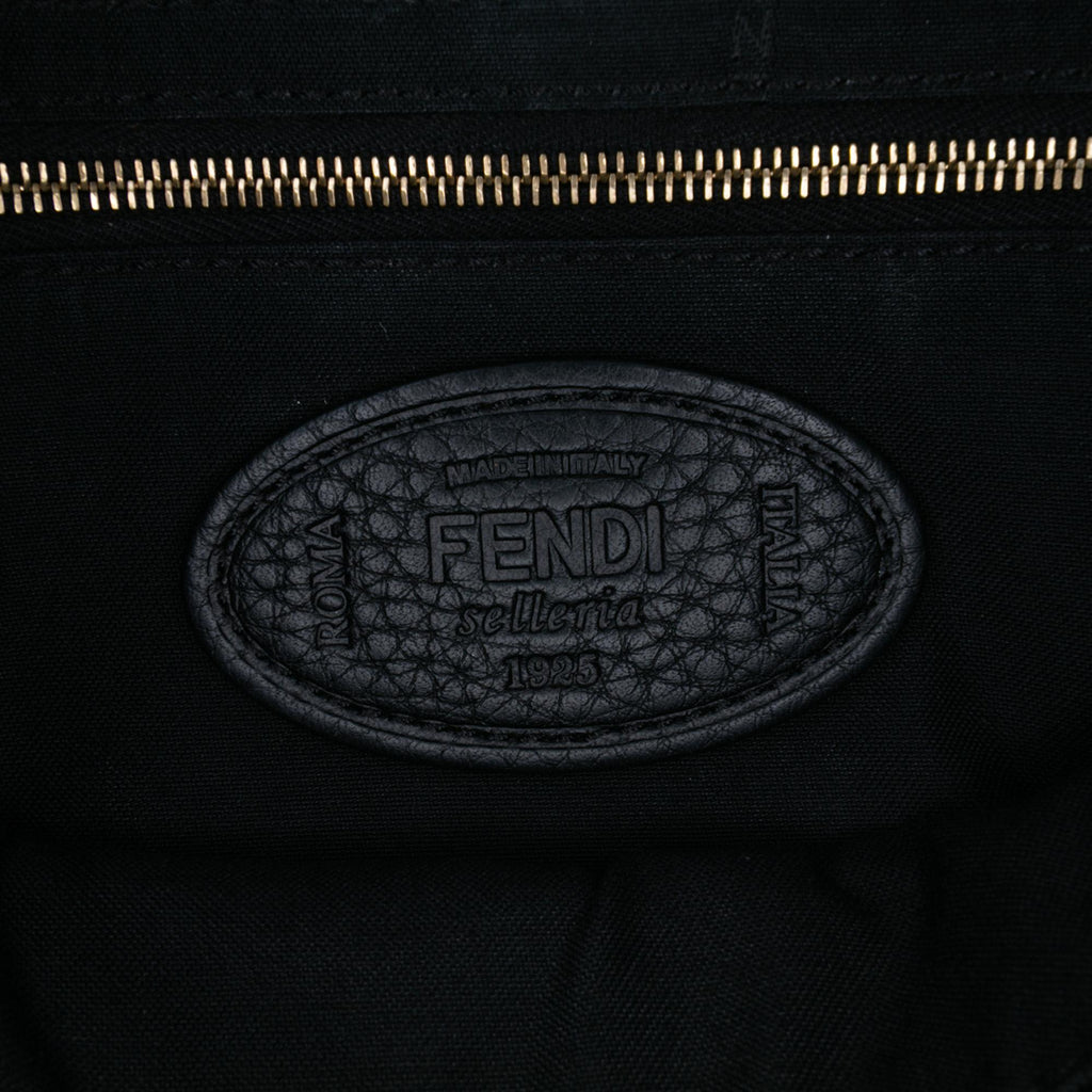 Fendi Leather Selleria Convertible Baguette Satchel