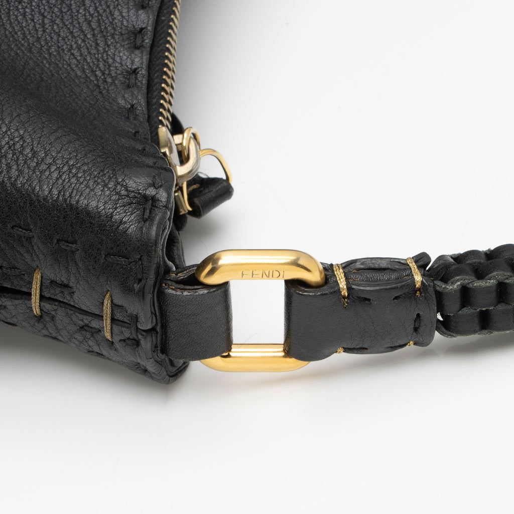 Fendi Leather Selleria Hobo (SHF-Xh4Dib)