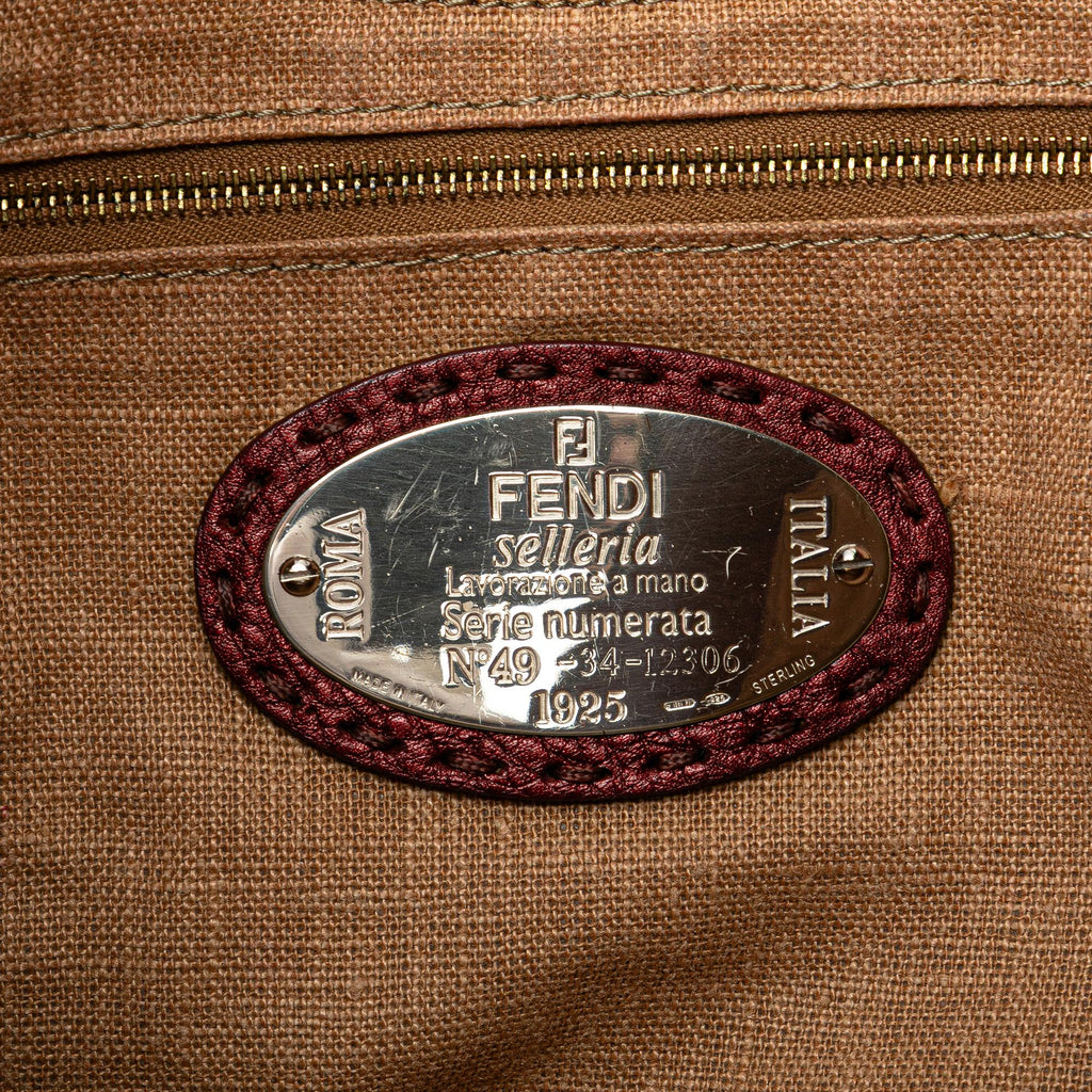 Fendi Leather Selleria Hobo