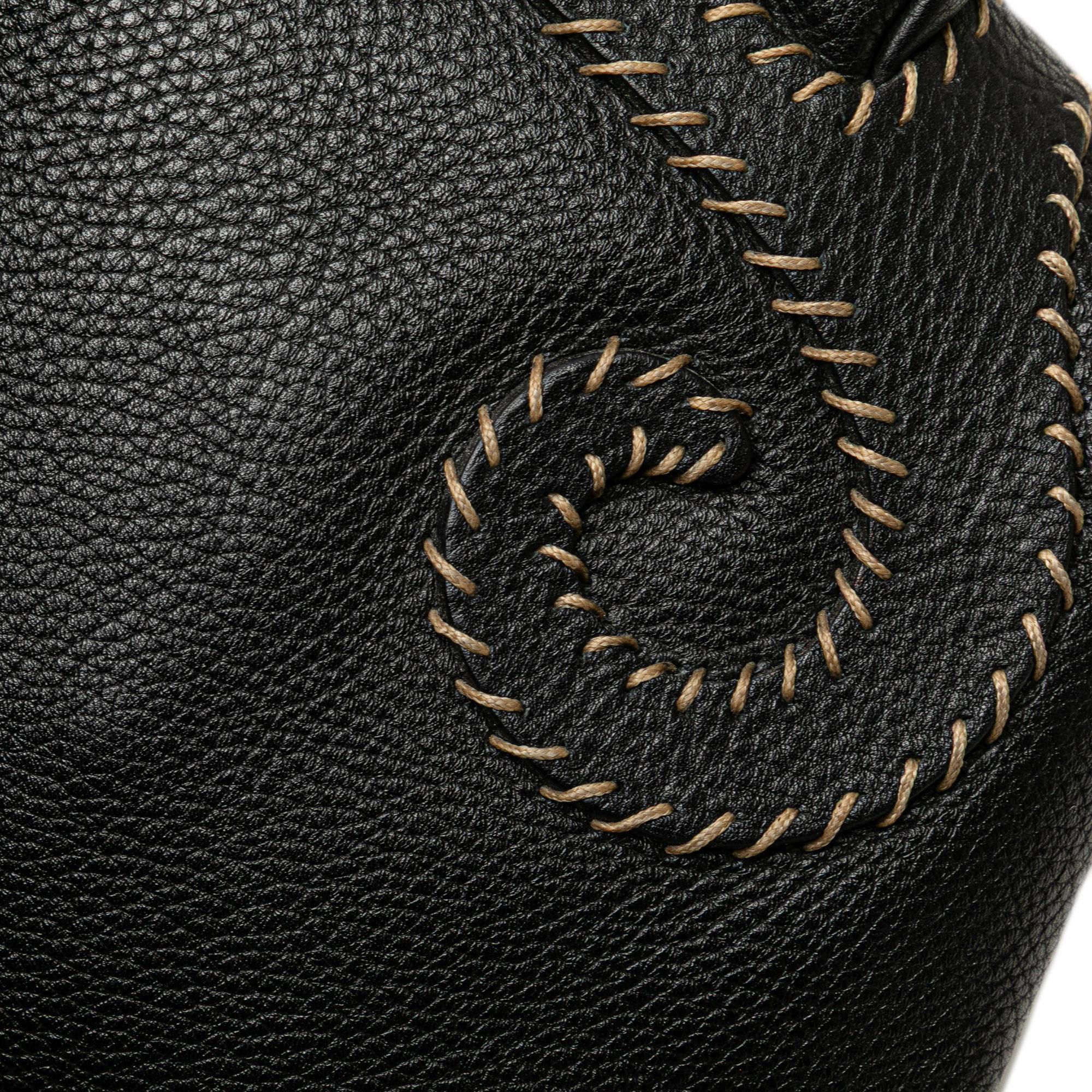 Fendi Leather Selleria Oyster Hobo