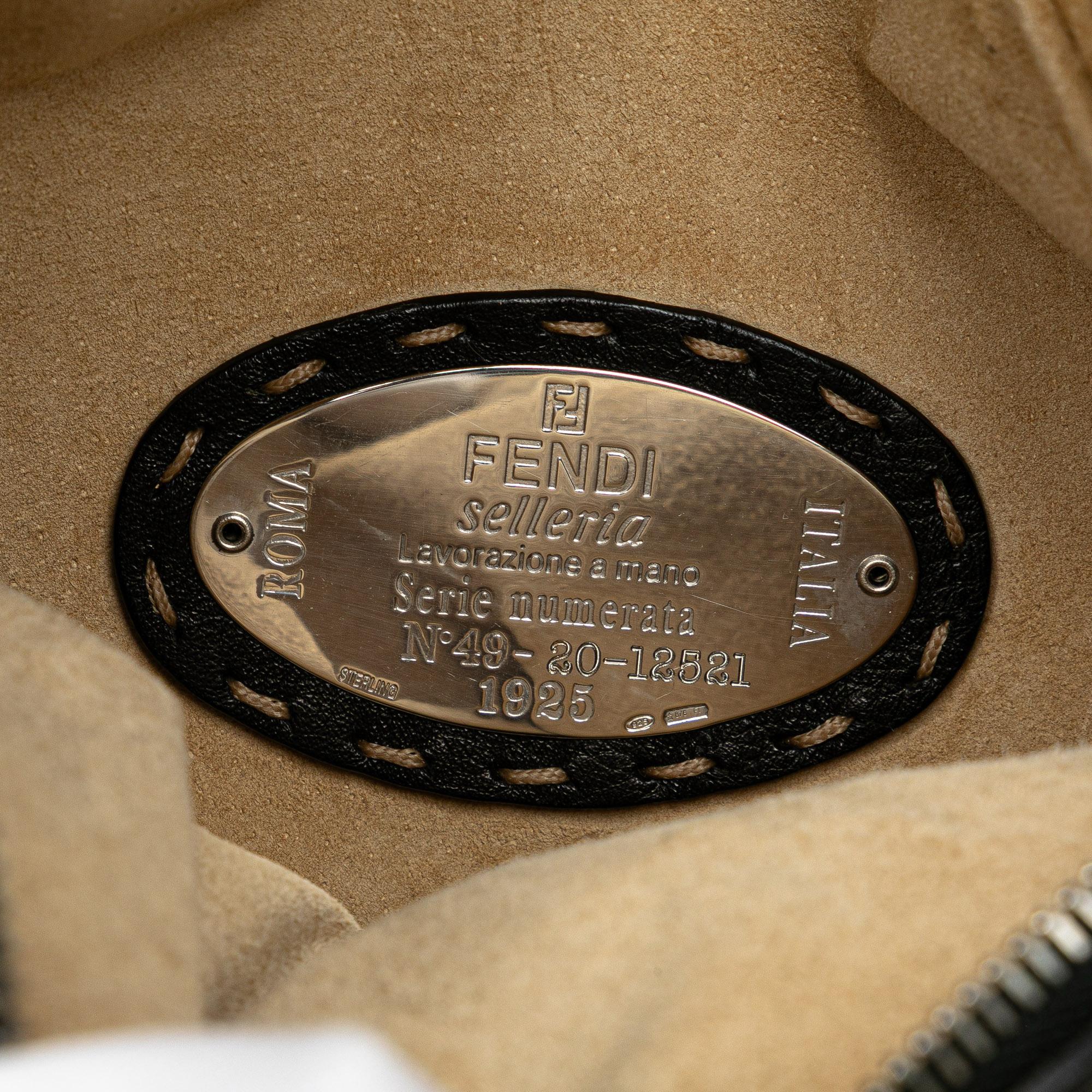Fendi Leather Selleria Oyster Hobo