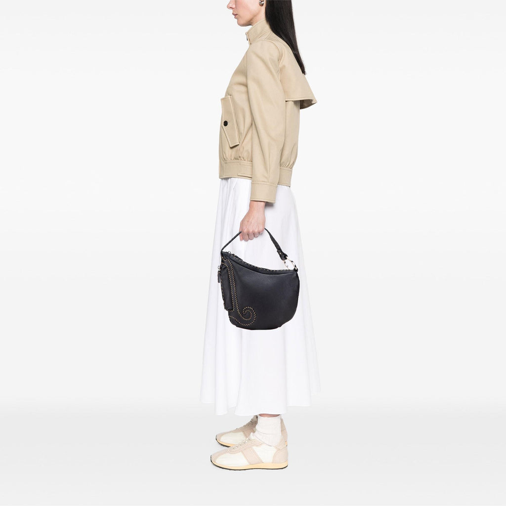 Fendi Leather Selleria Oyster Hobo