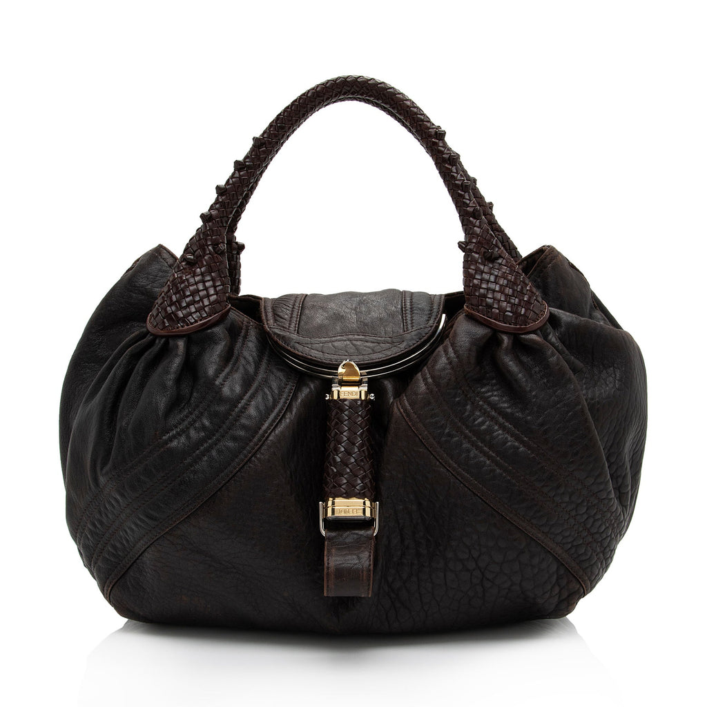 Fendi Leather Spy Satchel (SHF-1314Gg)