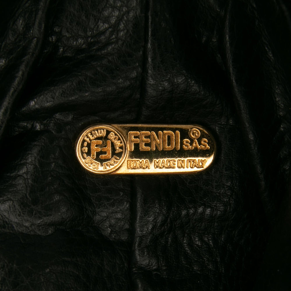 Fendi Leopard Print Canvas Handbag