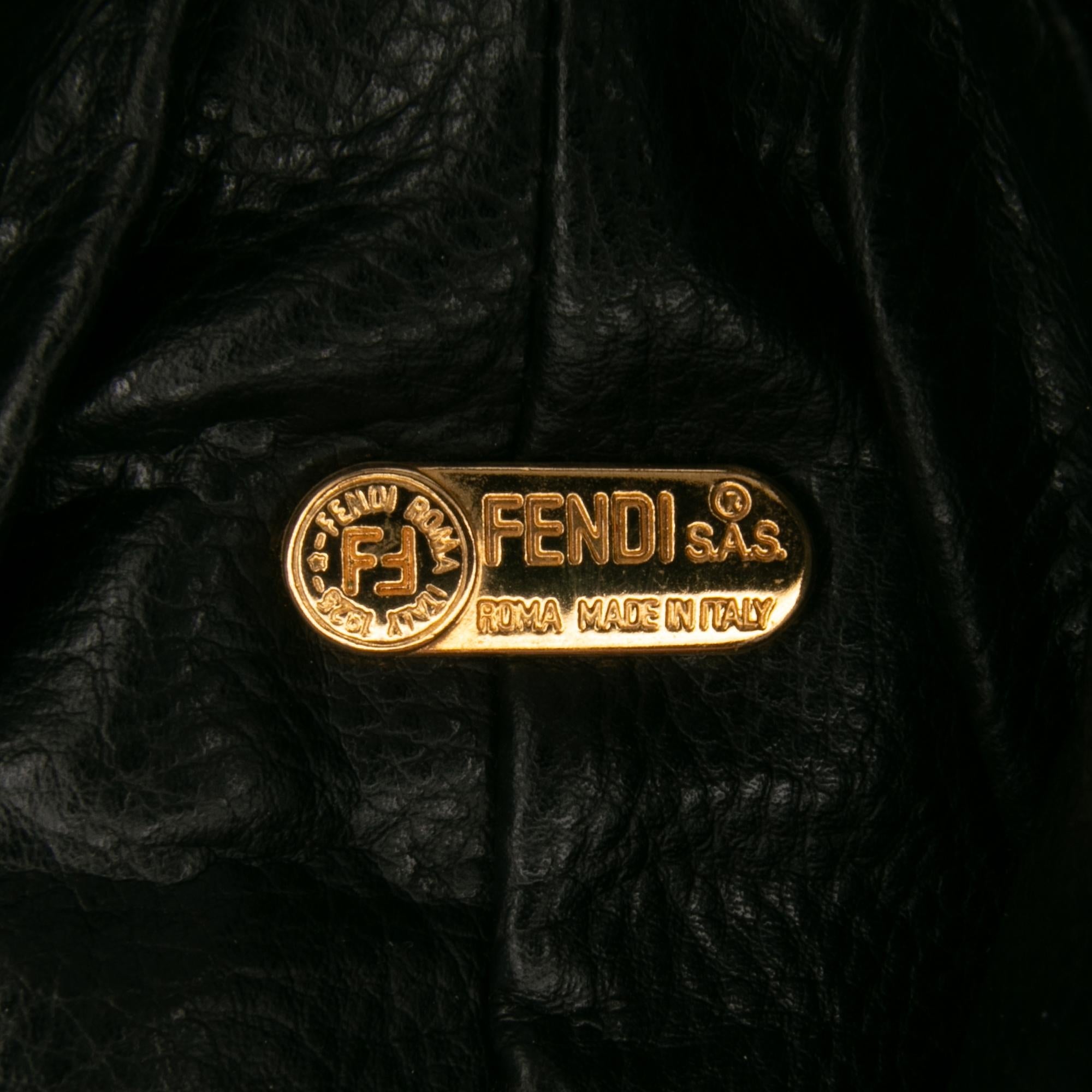 Fendi Leopard Print Canvas Handbag