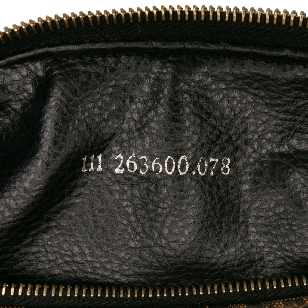 Fendi Leopard Print Canvas Handbag