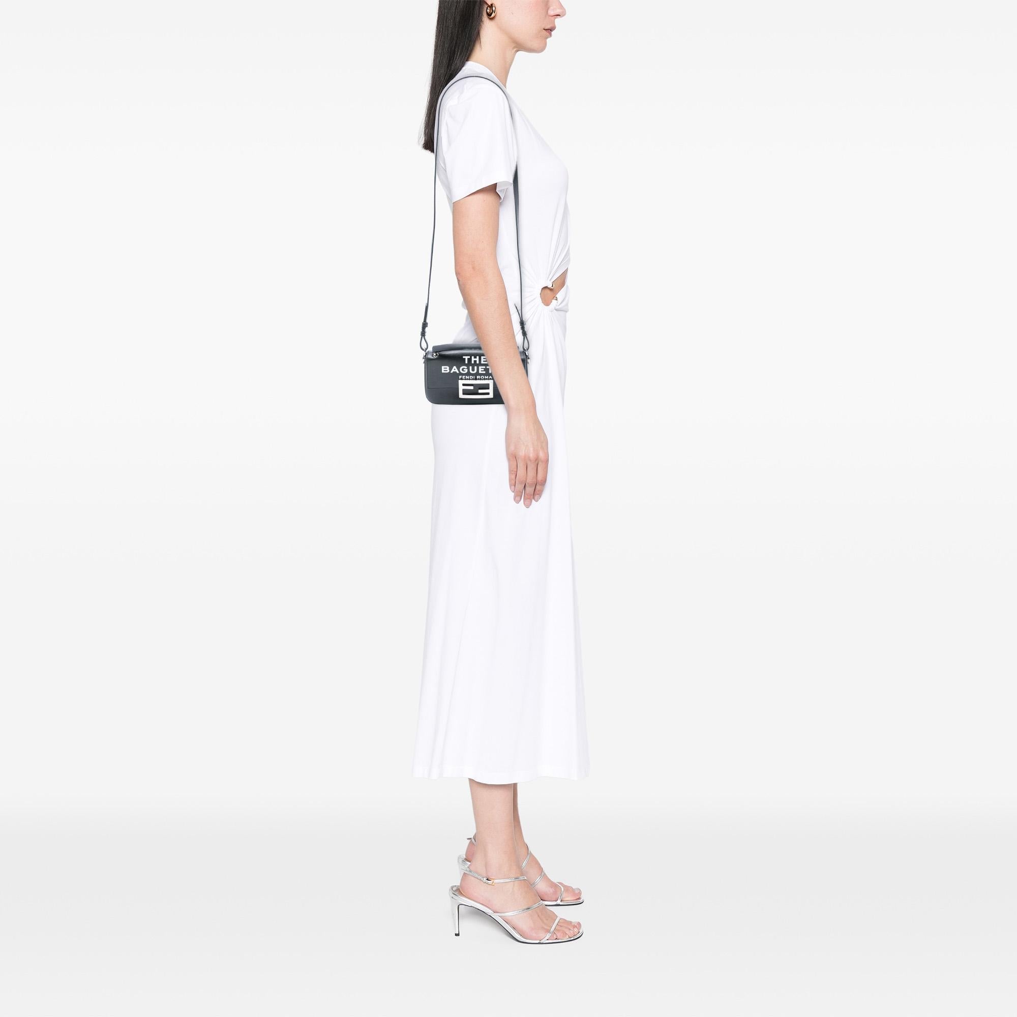 Fendi Marc Jacobs Calfskin Baguette Phone Pouch Satchel