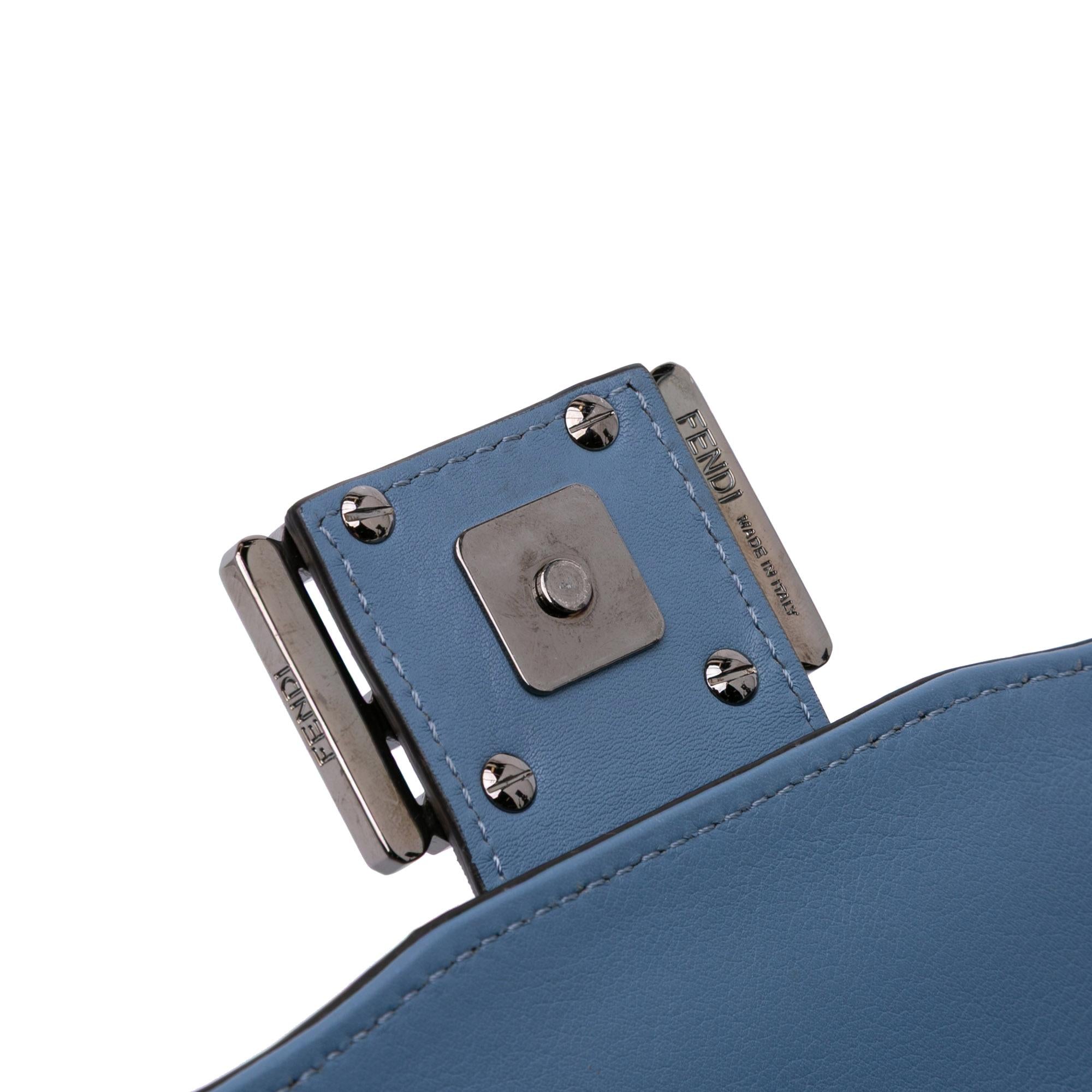 Fendi Medium Calfskin Waves Baguette