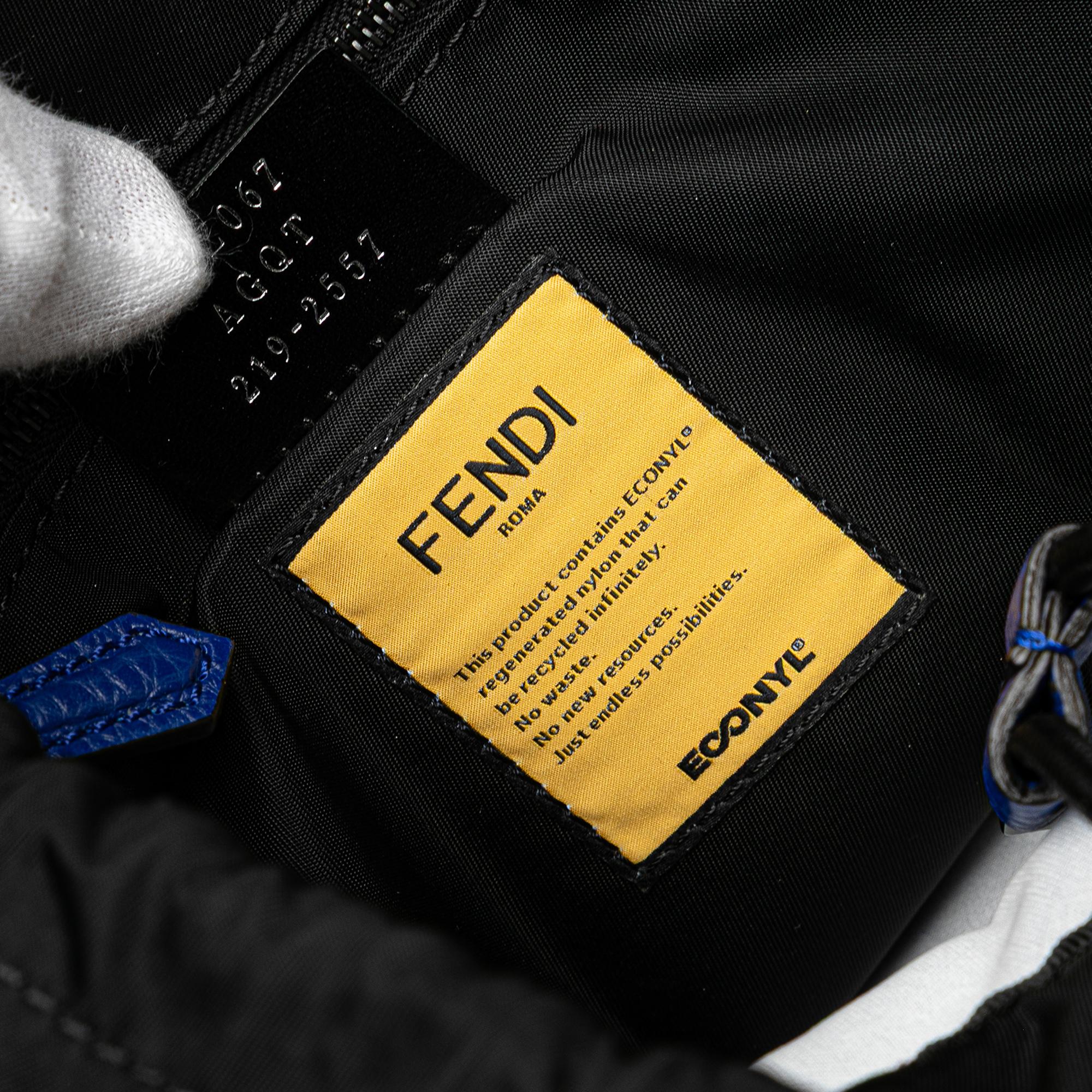 Fendi Medium Econyl Santander Cuoio Roma Fendiness Backpack