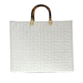 Fendi Medium Embossed Zucca Sunshine Shopper Tote (SHG-0aaqba)