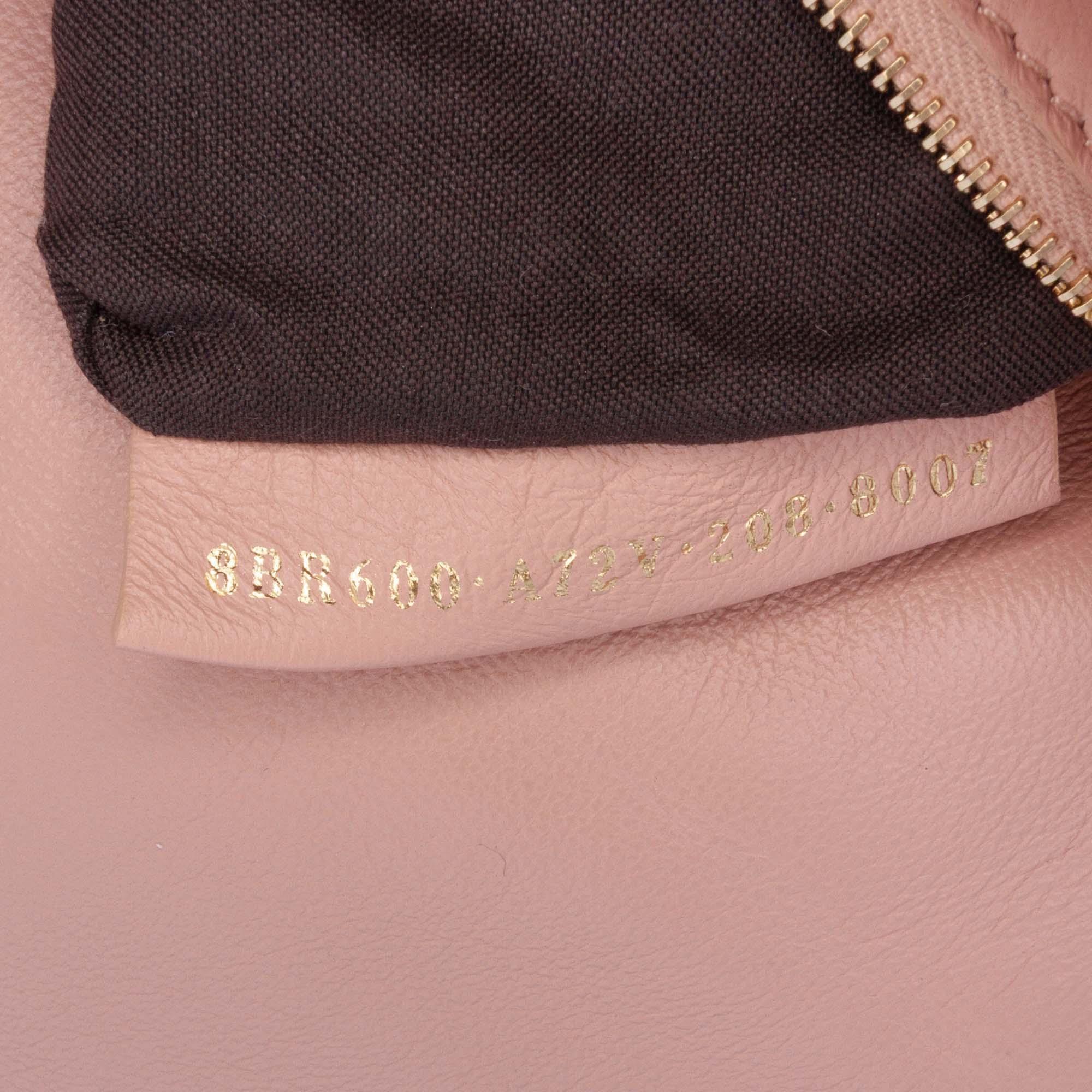 Fendi Medium Leather Embossed FF Baguette Satchel