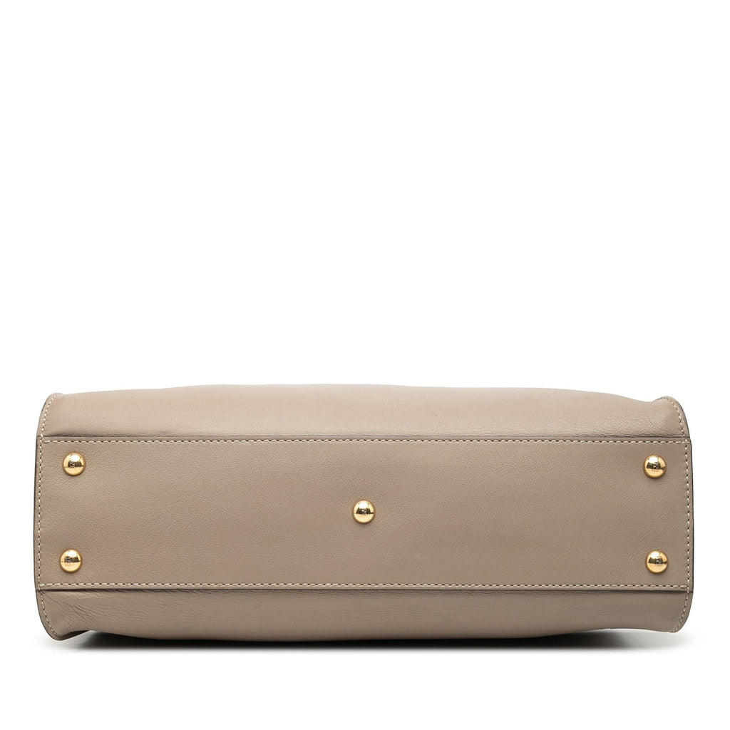 Fendi Medium Leather Selleria Peekaboo Iconic Satchel